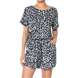 Zenana Women's Casual Romper Stretchy Elastic Waist Summer Playsuit Size Large